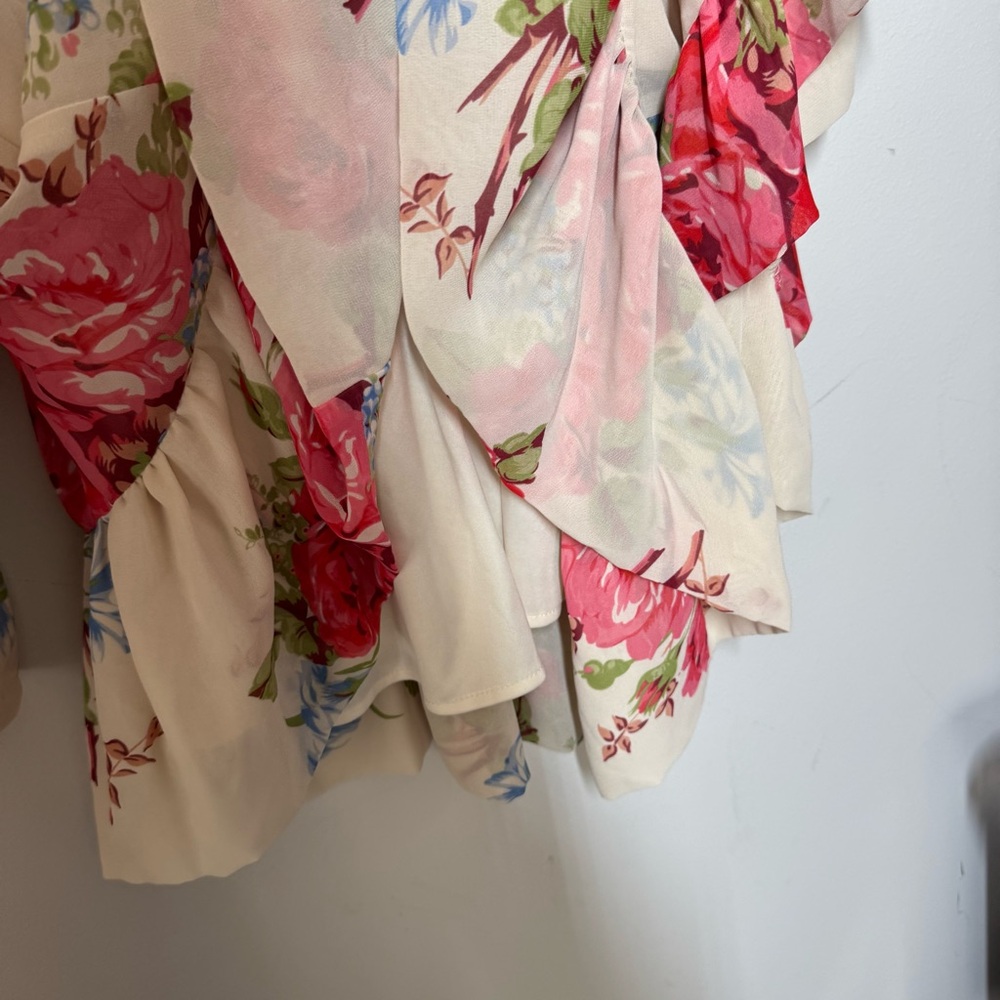 Betsey Johnson Bambi floral boho bohemian hippie flowy dress coquette girl sz 12 - Picture 10 of 14